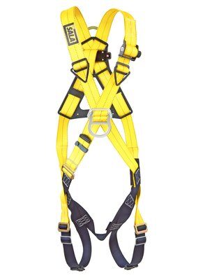1102010, Delta™ Cross-Over Style Climbing Harness, TB/PT, Front & back D-ring, pass thru buckle leg straps, front 2