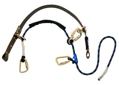 1204057 1204058, 3M™ DBI-SALA® Cynch-Lok™ Pole Climbing Device, Rope, Fall restriction device with rope lanyard for distribution poles up to 18.5" diameter (47cm), 58" circumference