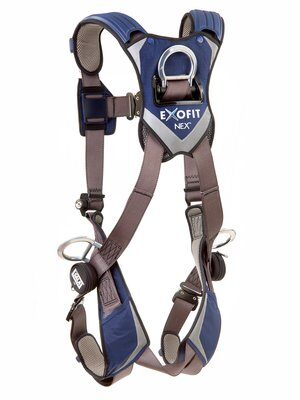 3M™ DBI-SALA® ExoFit NEX™ Vest-Style Positioning Harness, Aluminum back & side D-rings, locking quick connect buckles, 1113046 1113049 1113052 1113055, rear 2