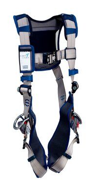 ExoFit STRATA™ Vest-Style Positioning Harness, QC/QC, Aluminum back and side D-rings, Duo- Lok™ Quick-Connect Buckles, comfort padding, 1112500 1112501 1112502 1112503, front