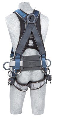 ExoFit™ Wind Energy Harness, PVC-coated, QC/QC, Quick connect buckle legs, coated front, back & side D-rings; Sewn in hip pad & belt with tool loops, 1102385 1102386 1102387 1102388, rear