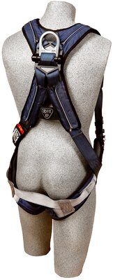ExoFit™ XP Cross-Over Style Climbing Harness, QC, Front & back D-rings, loops for belt, quick-connect buckles, 1109800 1109801 1109802 1109803, rear