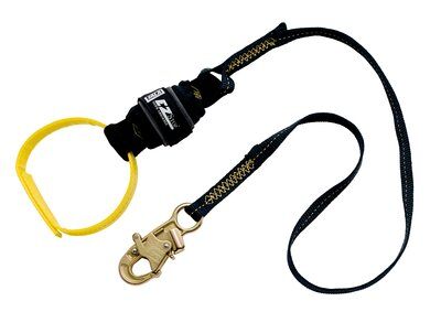 1246305 - 6 ft. (1.8m) web single-leg with Nomex®/Kevlar® fiber webbing and shock pack, web loop choker at one end, snap hook at other end,