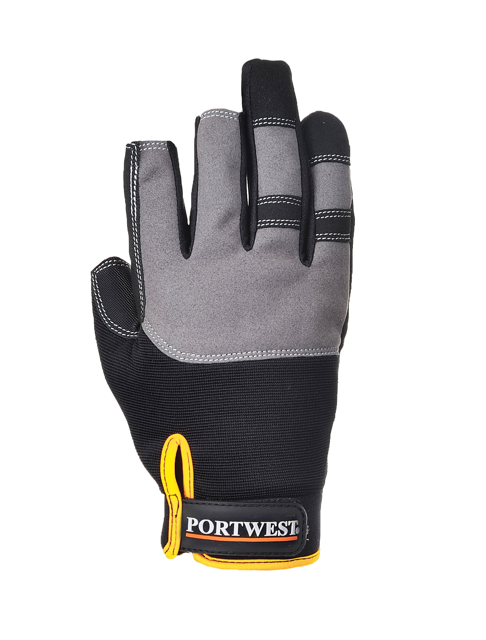 PORTWEST black anti-vibration and impact power-tool work glove A790