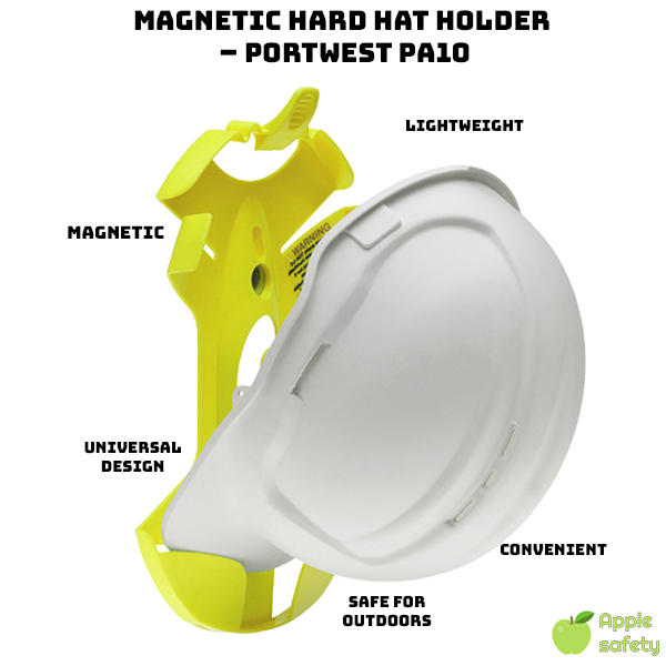  Exclusive design to keep hard hat secure and in place. High performance magnets allow for easy removal or attachment of helmet Compatible for most types of hard hats Safe for outdoor use