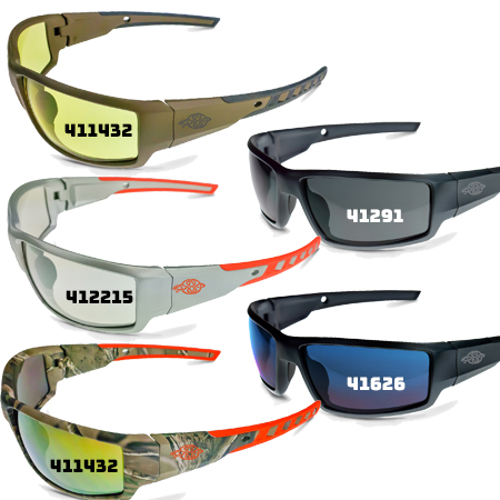 Crossfire Cumulus Premium Safety Glasses Silver Frame Indoor/outdoor Lens 412215 for sale online 