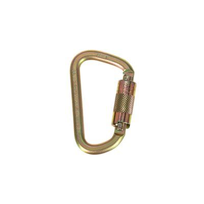 2000112 - Steel carabiner, 3600 lb. self closing/locking gate (3/4" opening)