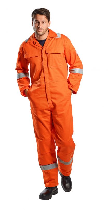 Portwest UBIZ5 Bizweld Iona Protective FR Reflective Safety Coverall ASTM NFPA 